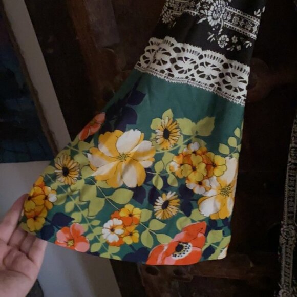 🌻 host pick Vintage 70s maxi boho high waist dress made in England - Picture 12 of 15